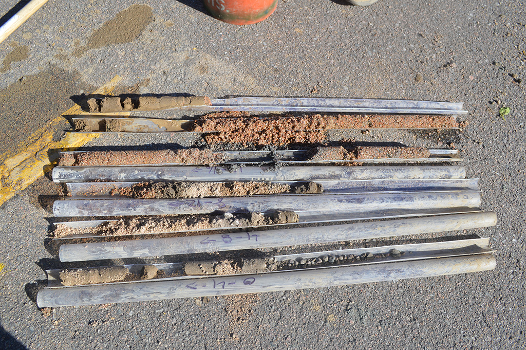 Pre-Excavation Soil Sampling Cores